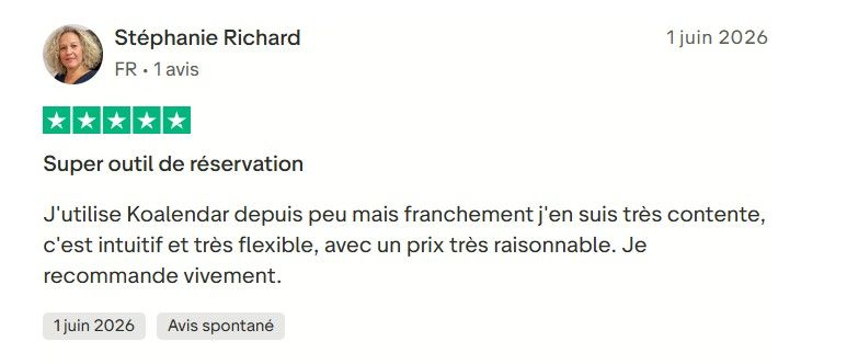 Avis sur le logiciel de réservation de salles et d'espaces Koalendar